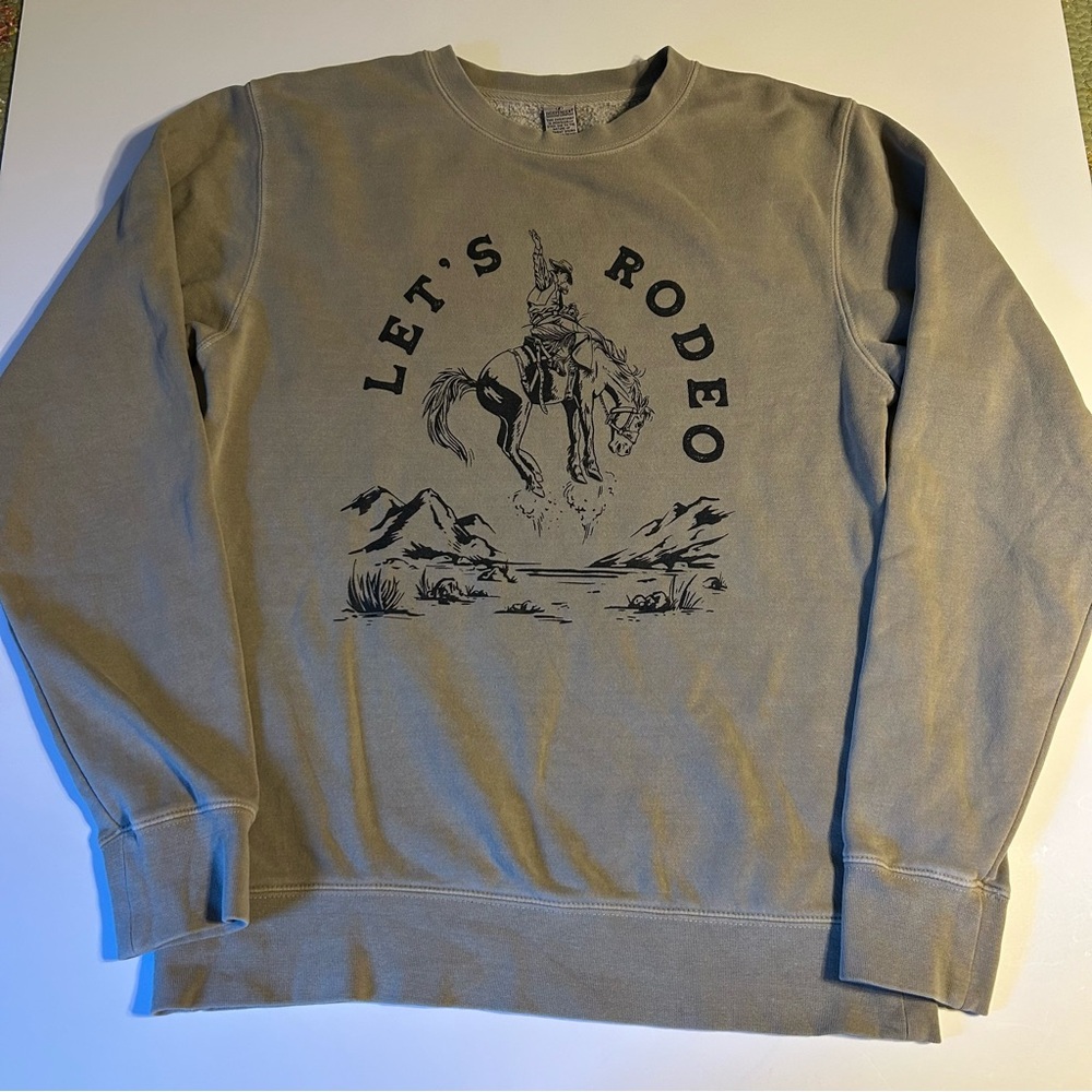 Independent trading company LET’S RODEO  sweatshirt Men’s Size Small Equestrian‎